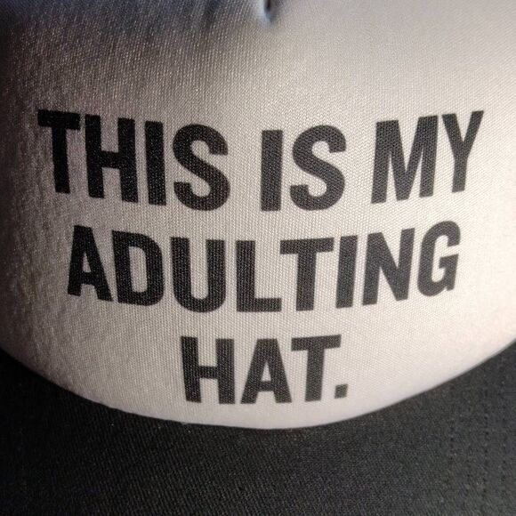 This Is My Adulting Hat Trucker Hat Mesh Adjustable - Picture 1 of 11